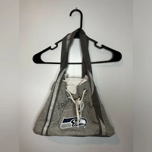 NFL Seattle Seahawks Football Sweatshirt Handbag By Little Earth Productions - Picture 1 of 3